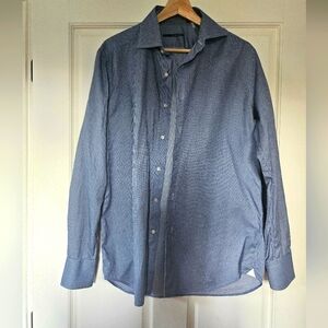 Xacus Men's Blue Dress Shirt